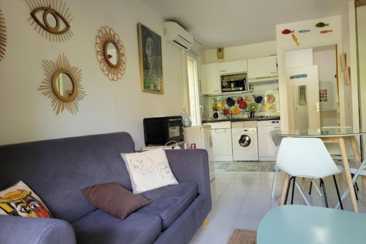 Nice Studio 30 M With Terrace And Pool Antibes Luaran gambar